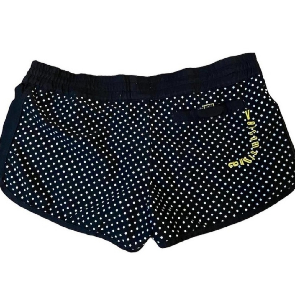 VOLCOM STONE BOARD SHORTS-BLACK/WHITE/YELLOW-SIZE M-LOW RISE